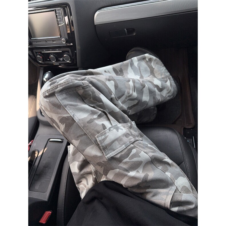 B221美式ins高街暗黑宽松直筒工装迷彩牛仔裤LK25465-特P50控88,男装牛仔裤,电商B221