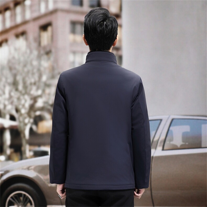 高端脱卸水貂内胆中年水貂派克服大衣冬男中老年水貂领派克服外套,男装羽绒服,钱塘723