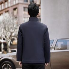 高端脱卸水貂内胆中年水貂派克服大衣冬男中老年水貂领派克服外套，男装羽绒服，钱塘723