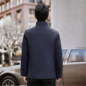 高端脱卸水貂内胆中年水貂派克服大衣冬男中老年水貂领派克服外套图片