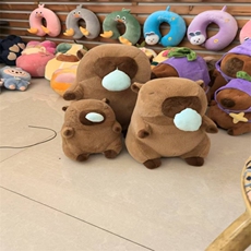 顺康毛绒玩具 流鼻涕水豚（欧貂）