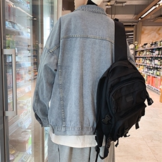 1506-1/JX3011/P57牛仔外套男春秋宽松休闲港风ins潮流工装夹克，男装工装外套，星座1506-1
