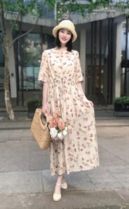 纯苎连衣裙小衫裤子裙子衬衣 时尚风 风淑女风休闲风,女装连衣裙,川哲