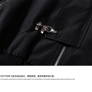 1美式复古金属飞机扣可拆卸胸针大码M-5XL夹克男JK77769P85控118图片