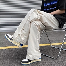 冲锋裤男春秋工装vibe大码休闲长裤美式高街机能微喇裤子SA130P36，男装休闲裤，星座1116-2