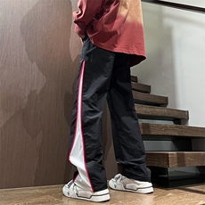 秋季美式insi高街hiphop拼接宽松运动长裤货号K2315P4568，女装休闲裤，电商A063