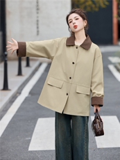 现货2025秋装新款风衣，女装风衣，木子恋