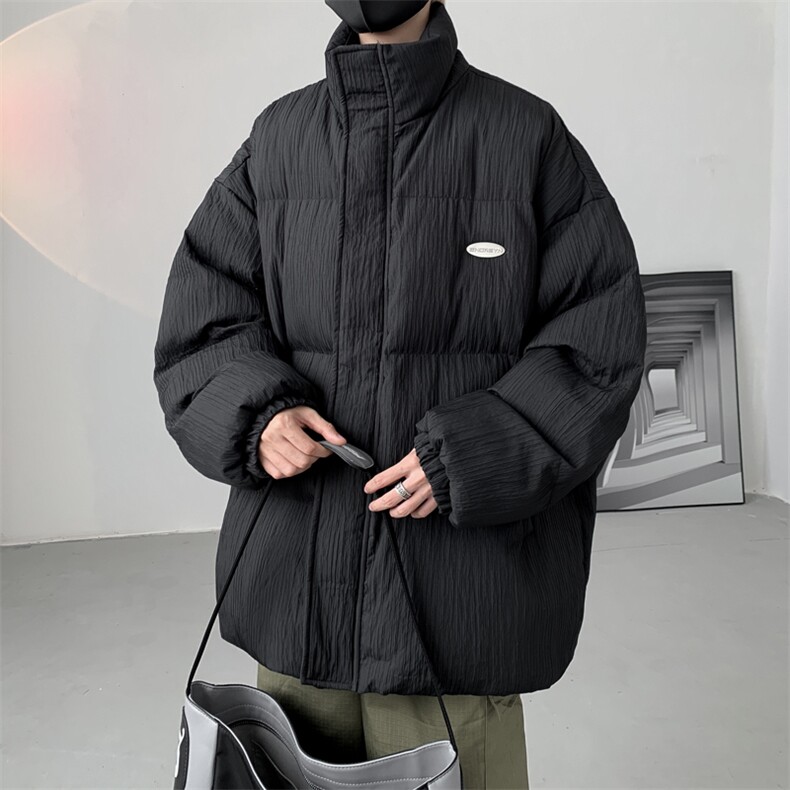 W8209P120控158肌理感新面料宽松压皱休闲棉服羽绒棉上衣棉衣,男装棉衣,电商B205