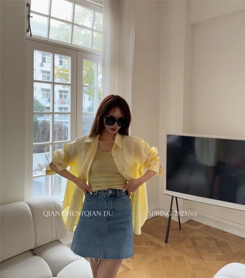 现货新款两件套衬衫，女装衬衫，QIANCHEN 谦晨(1F)