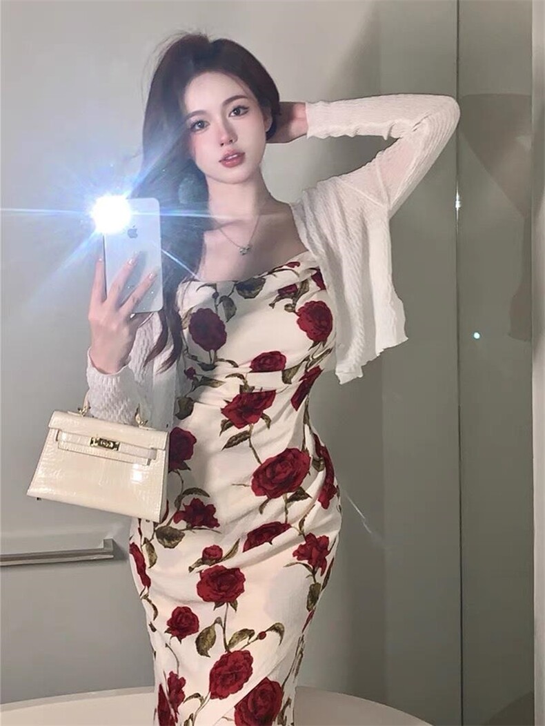 早秋新款！2件套连衣裙！当下就可以卖！可以防晒服！，女装连衣裙，依挺好