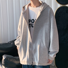 KS21077-P38加绒-P43连帽开衫卫衣男运动外套大码班服，男装卫衣，电商A040