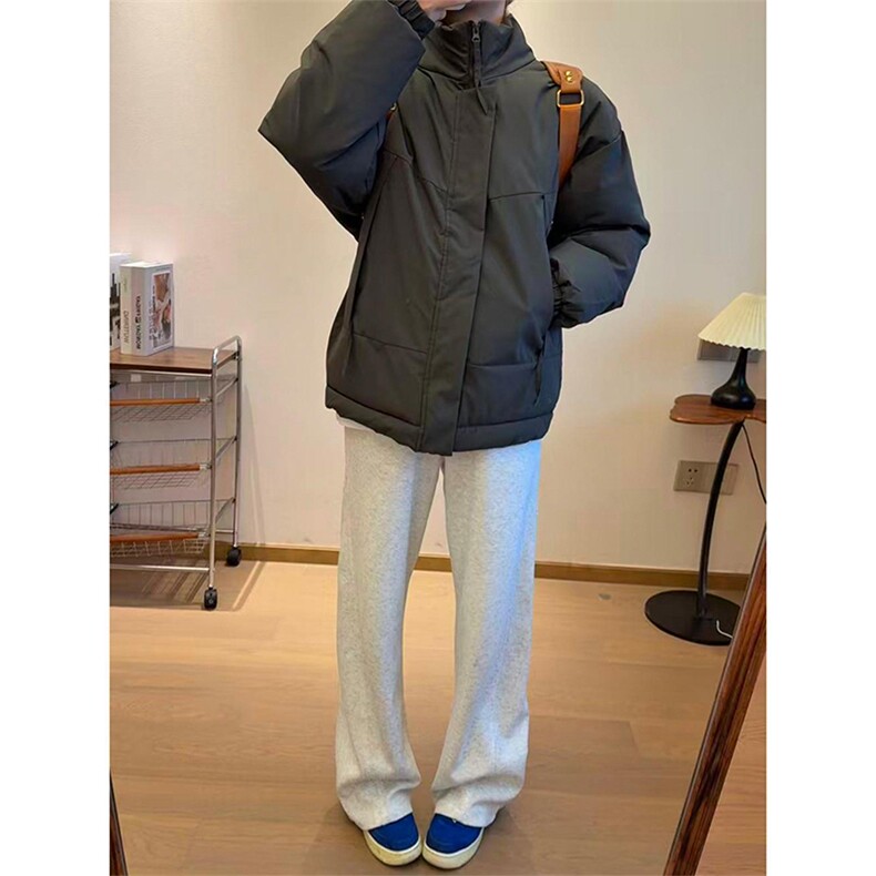 现货美式高街休闲夹克冬季立领纯色三防户外工装加厚棉服外套,男装夹克,电商A486