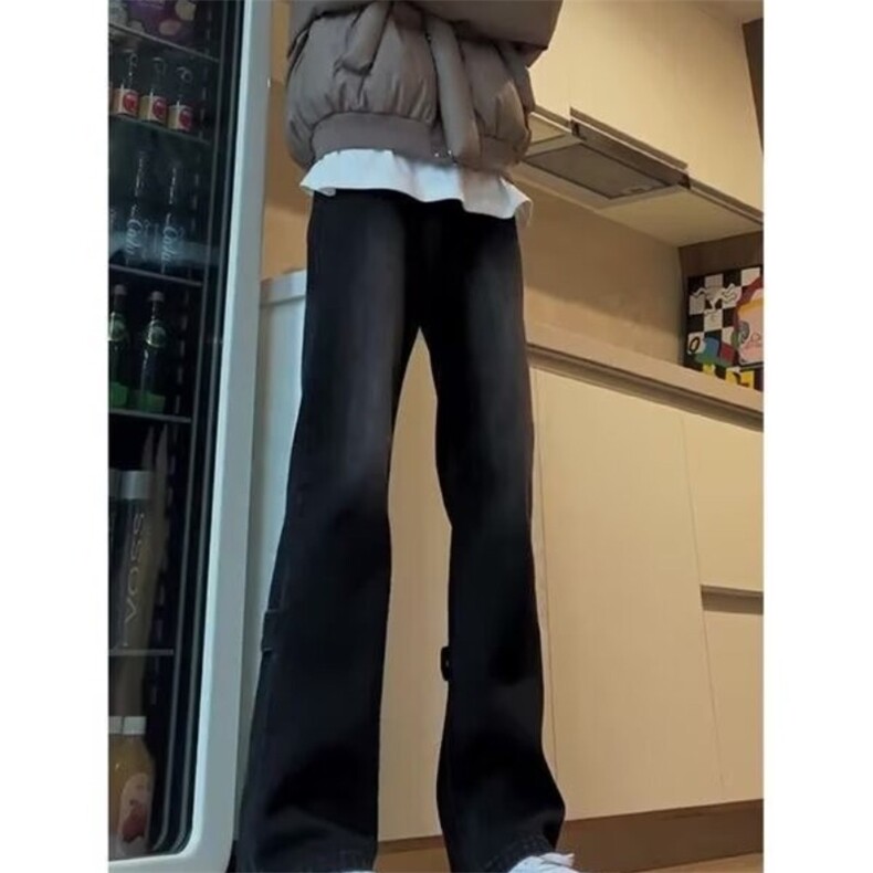 拉链牛仔裤水洗日系男直脚潮新款宽松直筒牛仔裤513ACK2695P38,男装牛仔裤,星座513A