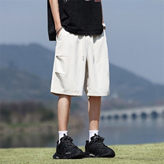 美式潮牌简约百搭休闲短裤男2025夏季冰丝运动五分裤Q29116-特P20，男装牛仔裤，星座610（原A335）