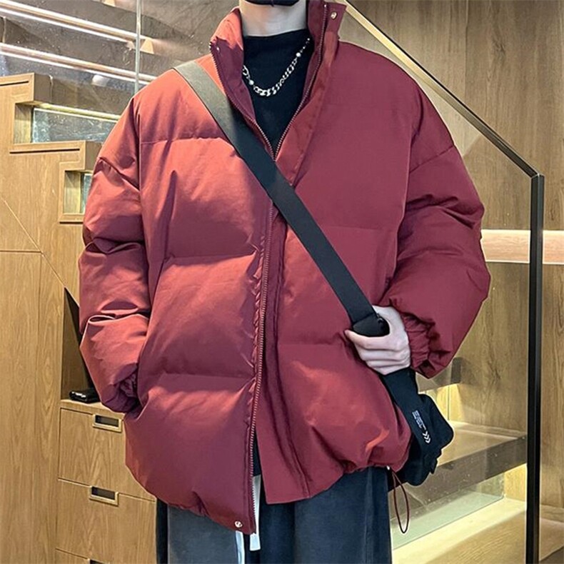 现货高品质美式高街冬季重磅三防加厚羽绒棉衣厚外套面包棉服,男装棉衣,电商A486-1