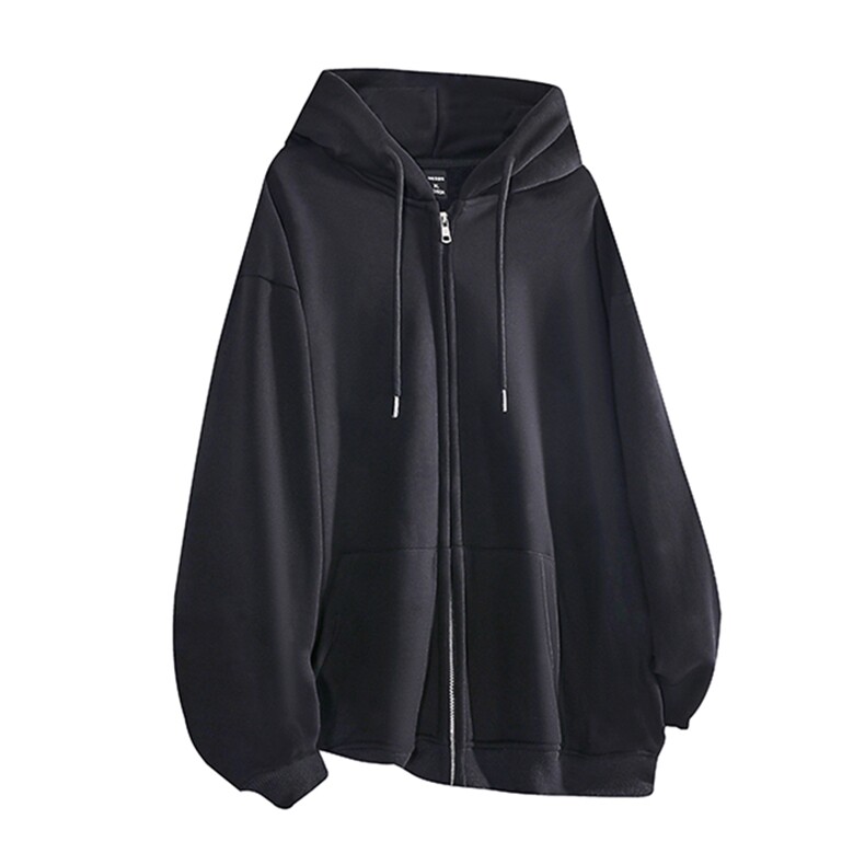 抖音得物高品质全棉二开380克重磅美式秋冬连帽开衫卫衣外套HM01，男装卫衣，电商A486