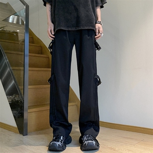 美式高街男韩版潮流痞子帅气个性夏季工装休闲长裤子K003-P42图片