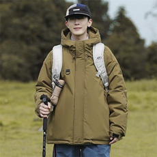 冬季新品保暖连帽棉衣休闲潮流青少年百搭棉服外套MY9083-P100，男装棉衣，电商A128