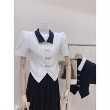 【现货】赫本小香风短袖个性定制版短袖上衣，其它，CHERRY·印