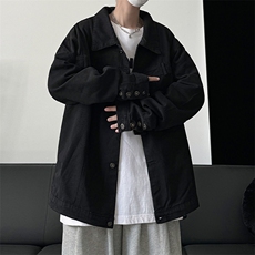 港风春款男牛仔夹克工装织带休闲外套JK2039P70，男装夹克，星座1013-1