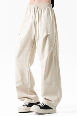 休闲裤男夏季新款港风宽松工装阔腿裤CK8202-P42，男装休闲裤，星座214-3