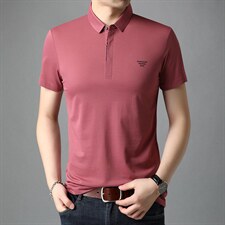 POLO衫男上衣半袖男装衣服男士体恤衫T恤潮牌休闲翻领爸爸短袖男图片
