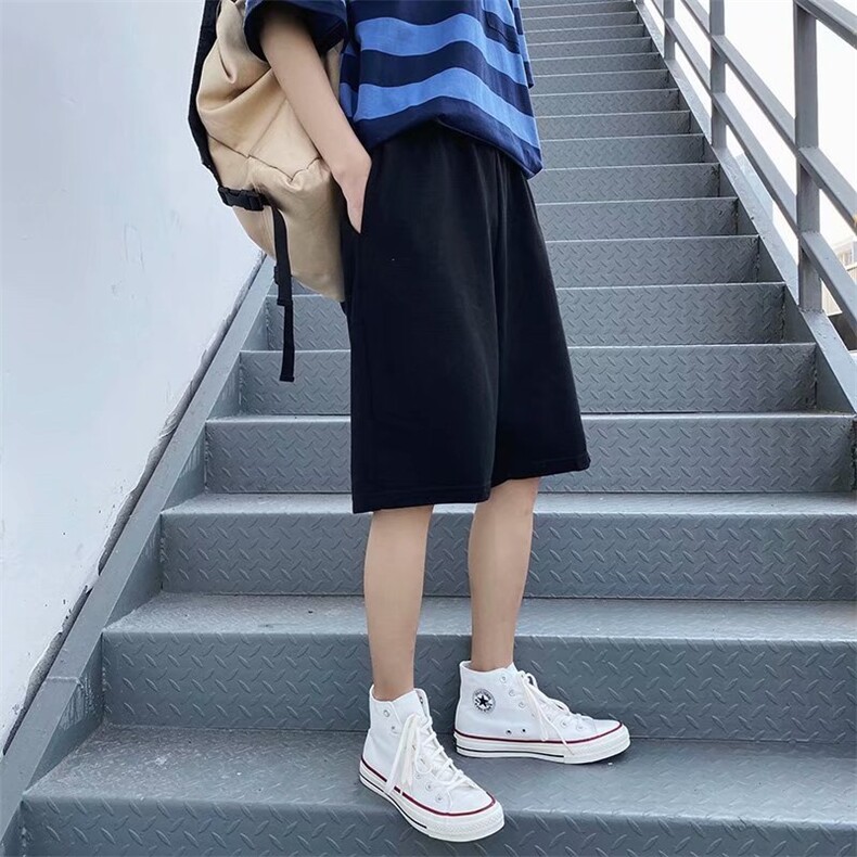 短裤男宽松夏季ins港风休闲中裤百搭学生潮牌五分裤子BK300-P330，男装休闲裤，星座1008-1