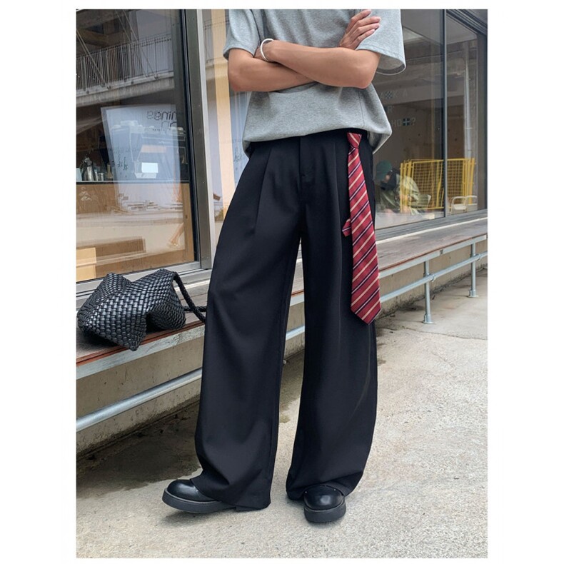 秋季基础款西裤男cleanfit直筒宽松西装裤子XK395-P35,男装西服套装,星座1109-4