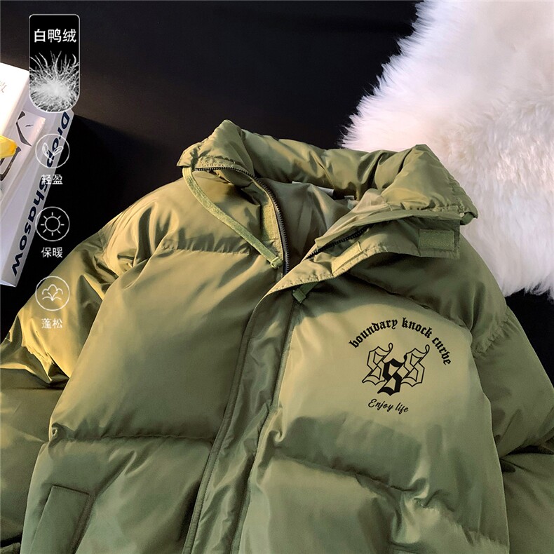 毛毯新款立领字母印花新标白鸭绒羽绒服A247-YR236P195控258，男装羽绒服，电商A247