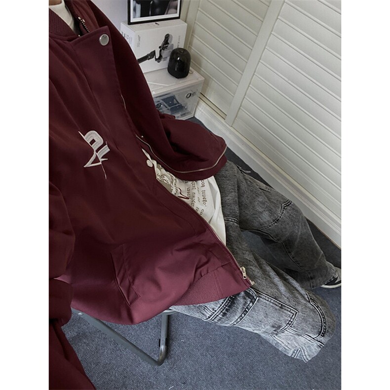 美式机能棒球服外套飞行员夹克潮牌高级感上衣JK87特P49,男装夹克,星座908-1