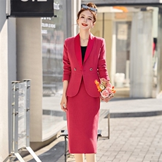 气质女神范西装套装裙女2025春秋新款高级感韩版小西服职业两件套，商品下架区，然然