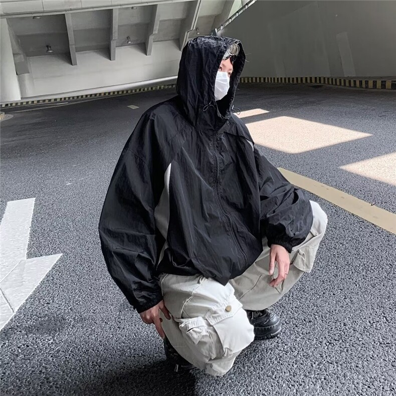 夏季防晒衣男士韩版潮流痞帅气百搭宽松2024新款ins外套W5811-P41,男装防晒衣,星座412-3