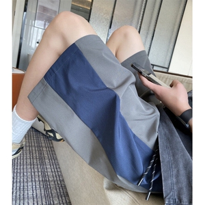夏季新款户外速干拼接撞色宽松休闲五分裤B315-K25504-特p25控48图片