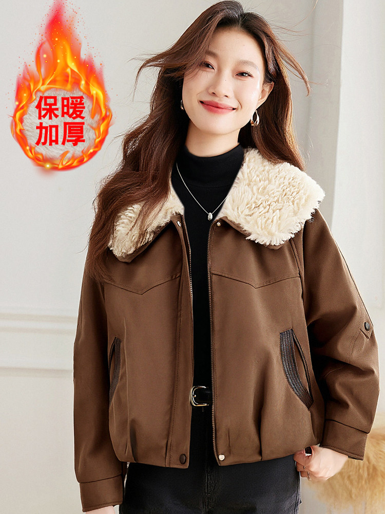 现货！加绒加厚冬季新款棉衣女派克服,女装棉衣/棉服,韩蔻秀
