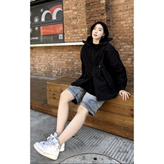 港风大码日系男女户外薄款休闲连帽防晒服XZ213-JKFS01-P55控78，男装防晒衣，星座213