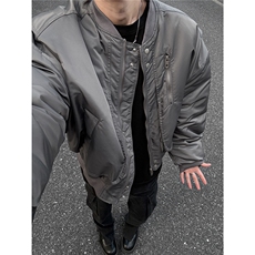 冬季美式飞行员短款加厚棉衣冬装棒球领棉服男装外套S376-特125，男装棉衣，电商A233-1