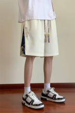 ！2023夏季新款男士风短裤潮流民族风五分裤DK245P35控78，男装休闲裤，电商B220