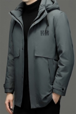 冬季新款男士可拆卸内胆连帽羽绒服中年加厚保暖休闲爸爸装外套，男装羽绒服，电商B212（原钱塘6029）