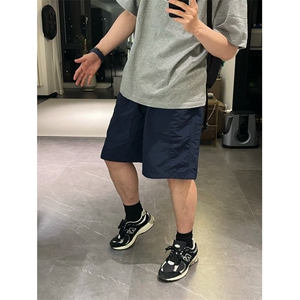 日系复古夏季短裤宽松五分裤休闲运动日常通勤防水速干透气短裤子图片