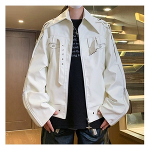 抖音品质新款小众皮衣男女同外套1408-WT58-P105图片