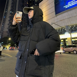 冬季港风棉衣男宽松保暖连帽工装外套棉服1001-1-MY559-P92图片