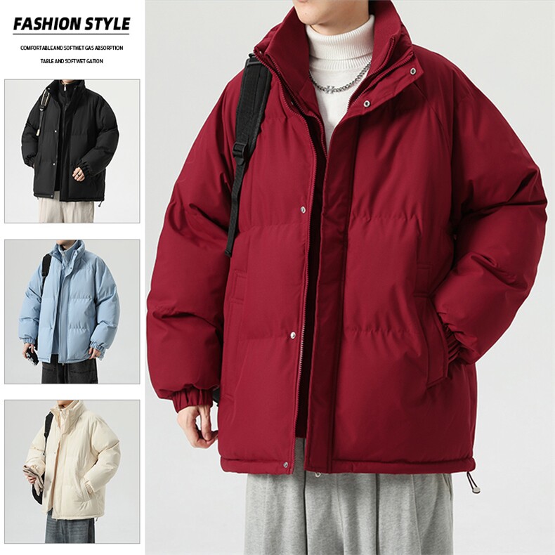得物二开立领假两件石墨烯内里棉服棉衣外套9088特P85控118,男装棉衣,电商A309