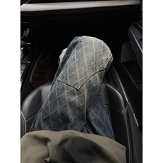 B221美式ins高街小众格子提花直筒牛仔裤LK24382-特P52控88，男装牛仔裤，电商B221