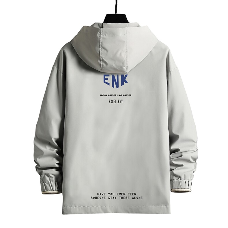 JK65120-P45连帽夹克男大码胖子棒球服上衣外套网格挂拍,男装夹克,电商A040A