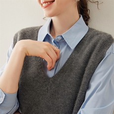 2025百搭时尚简约七针马甲针织衫，女装针织衫/毛衣，蜜暖羊