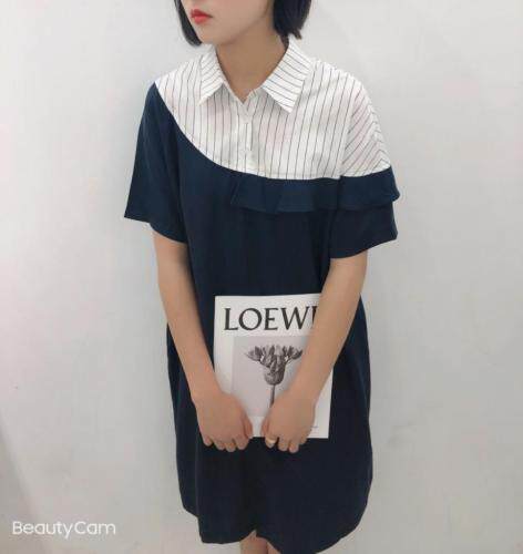 【现货】时尚个性拼接连衣裙，女装连衣裙，麦丝尚