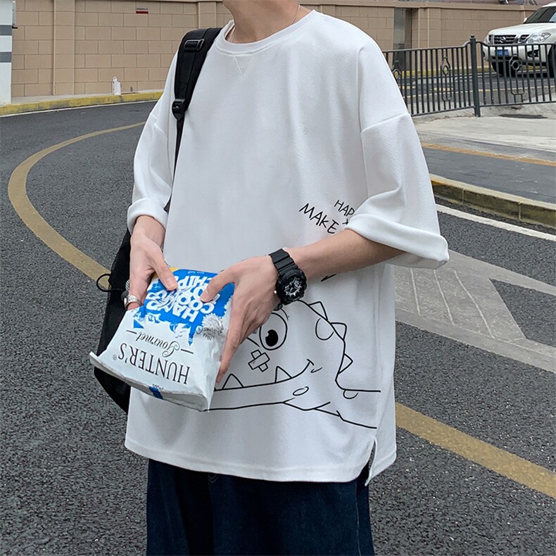 Q11136-P30春夏季七分袖t恤男大码五分袖男短袖中袖,男装T恤,电商A040