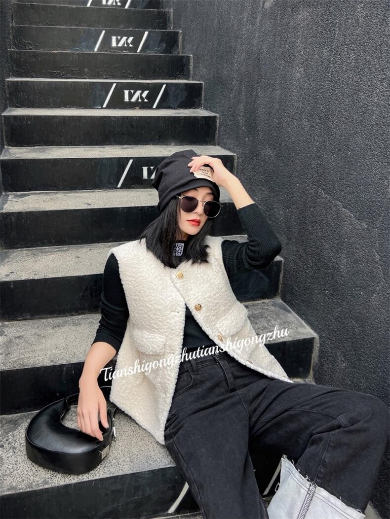 系列皮毛一体马夹上新，女装马甲，天使公主