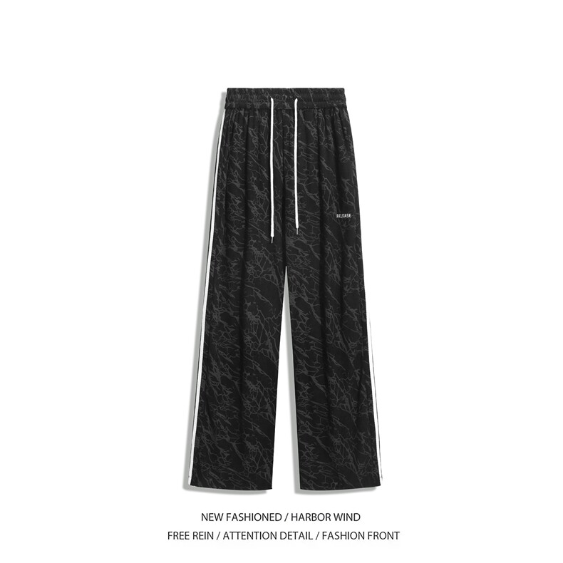 秋季新款远动条纹花色灯芯绒宽松休闲裤B315-K24300-特p35控68,男装休闲裤,电商B315