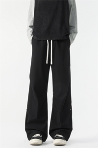 8XL-M 秋冬美式冲锋裤子男士潮牌阔腿裤加厚直筒宽松长裤K9178P58图片